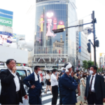 渋谷ハチ公前交差点にて抗議活動